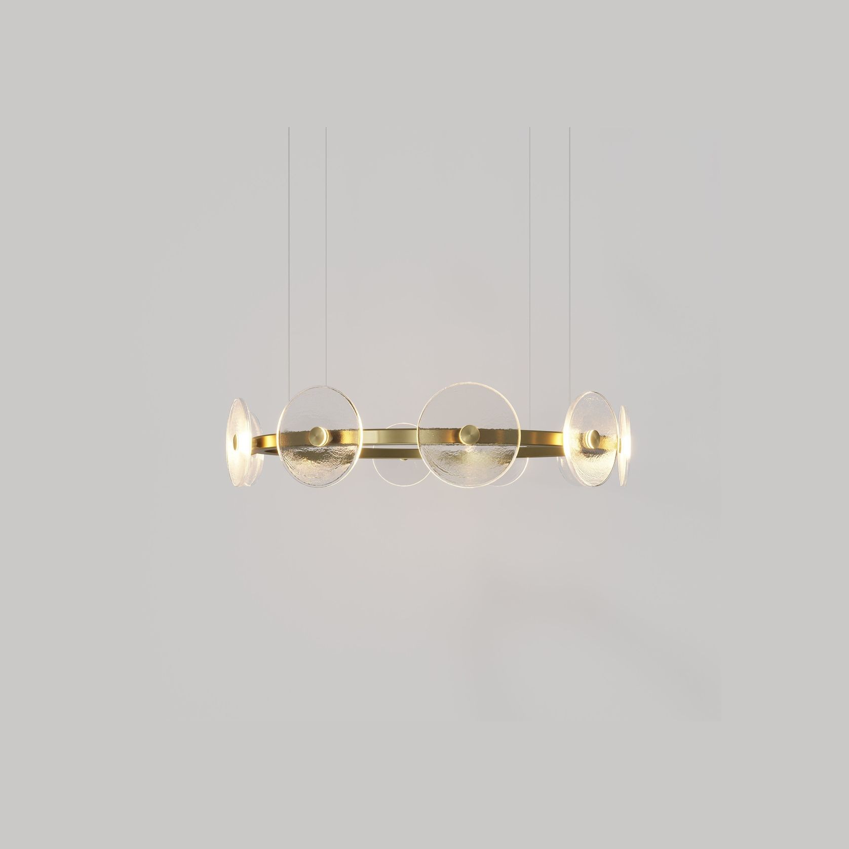 Coral Ring Pendant (10) - Clear Glass gallery detail image