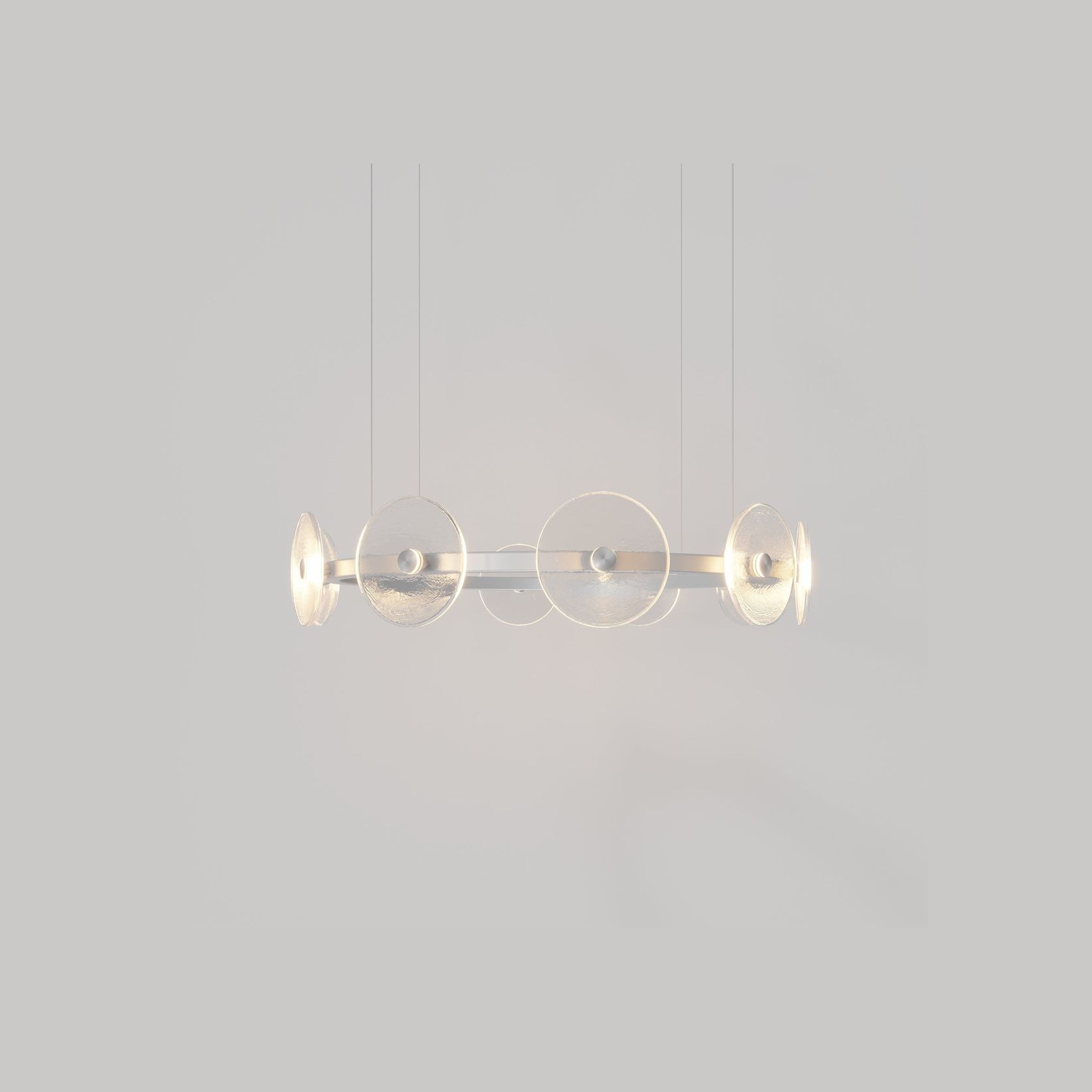 Coral Ring Pendant (10) - Clear Glass gallery detail image