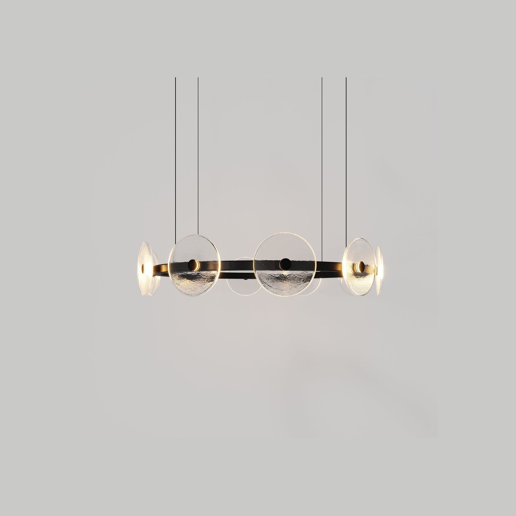 Coral Ring Pendant (10) - Clear Glass gallery detail image