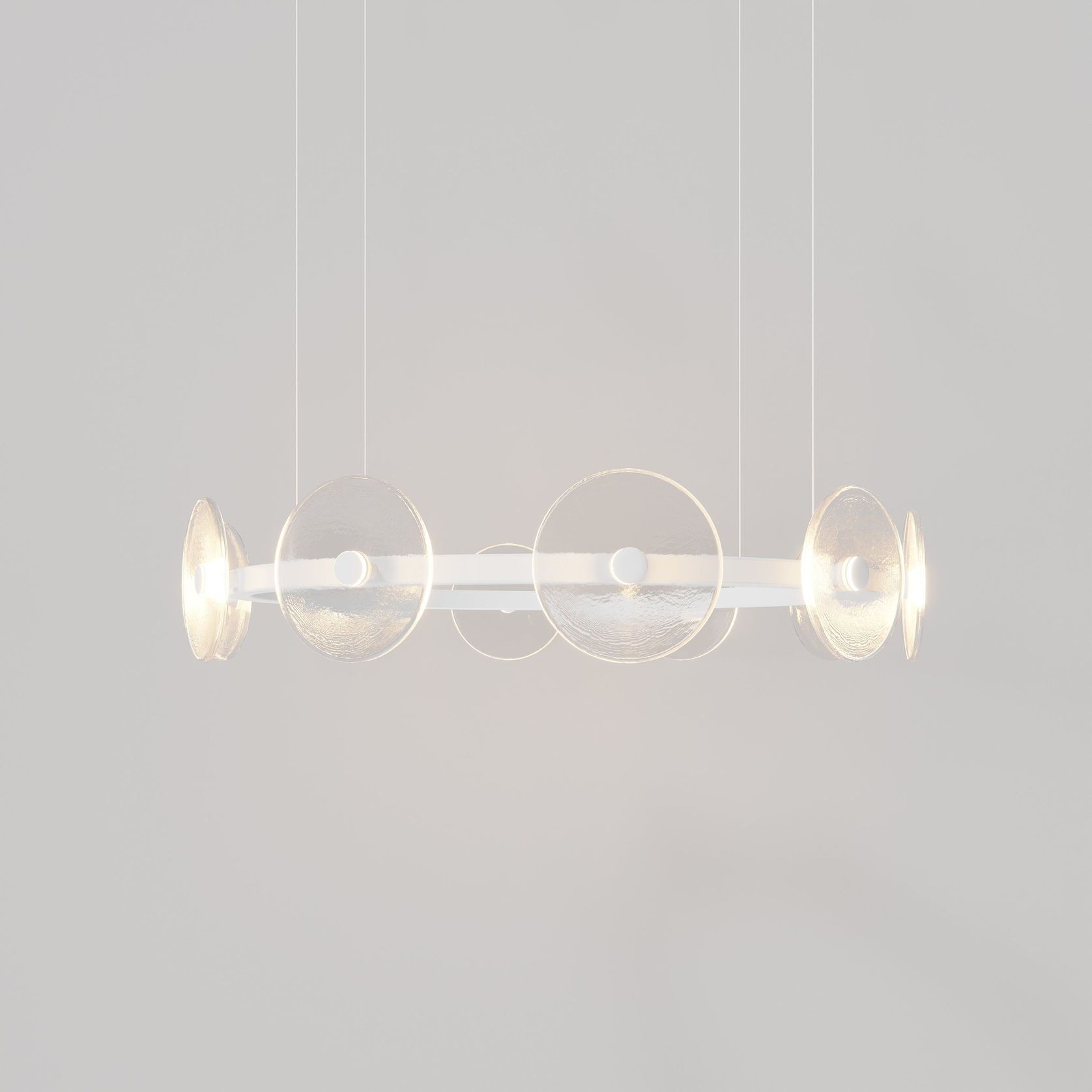 Coral Ring Pendant (10) - Clear Glass gallery detail image