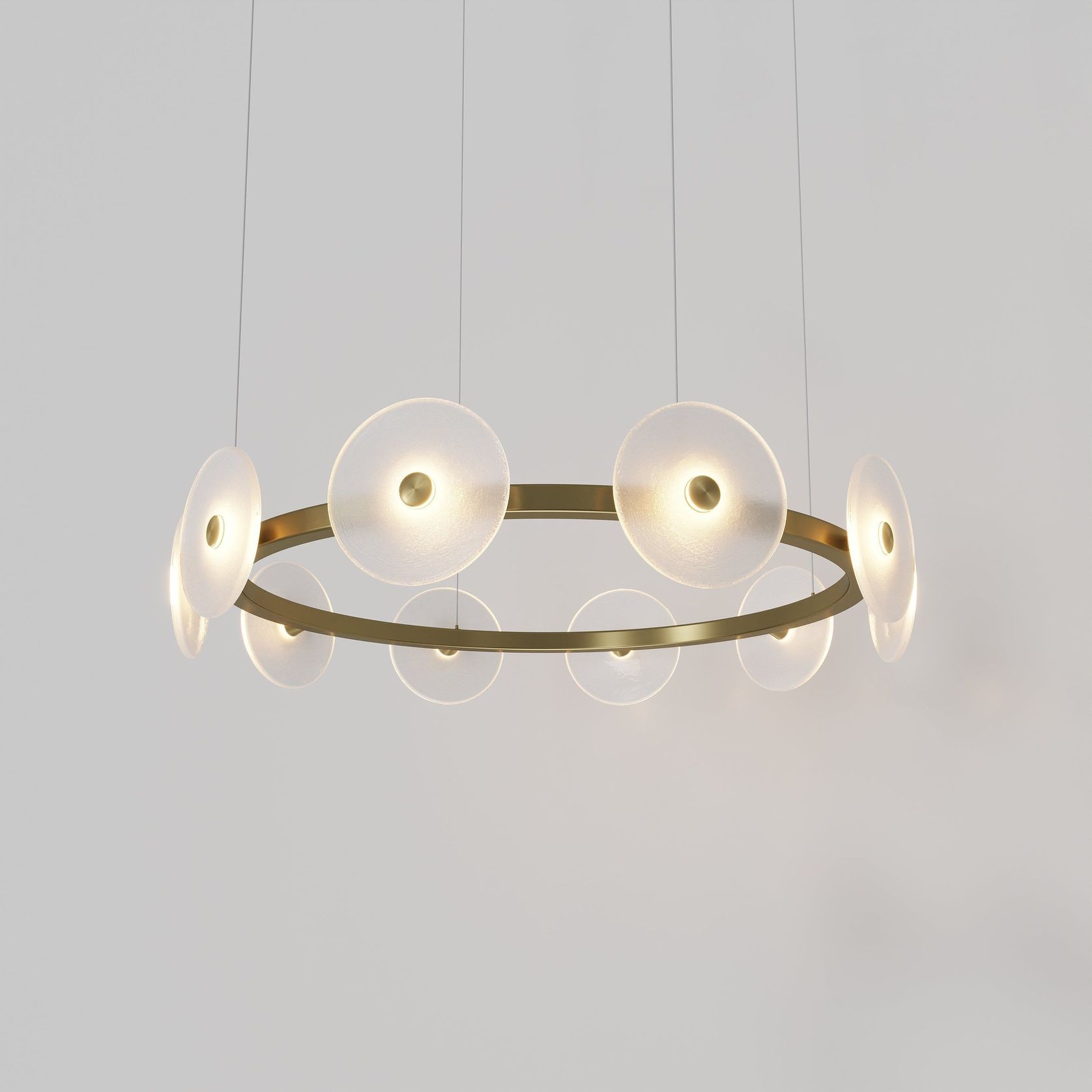 Coral Ring Pendant (10) - Frosted Glass gallery detail image