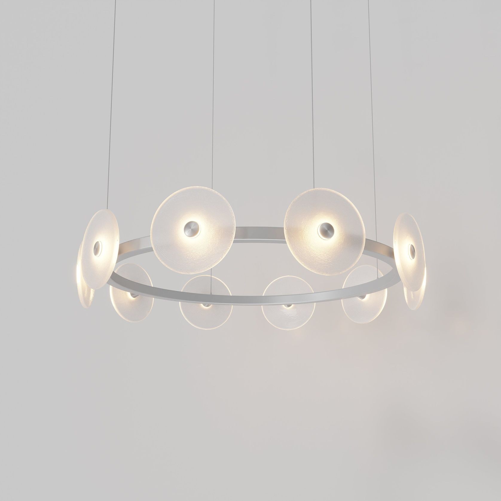 Coral Ring Pendant (10) - Frosted Glass gallery detail image