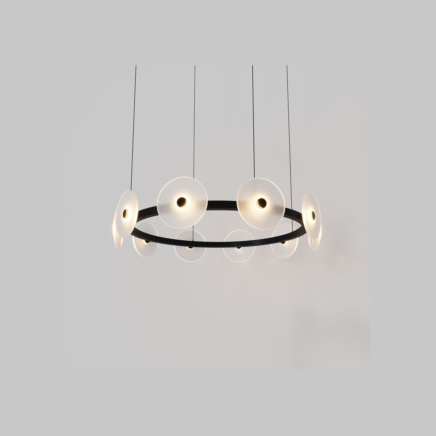 Coral Ring Pendant (10) - Frosted Glass gallery detail image