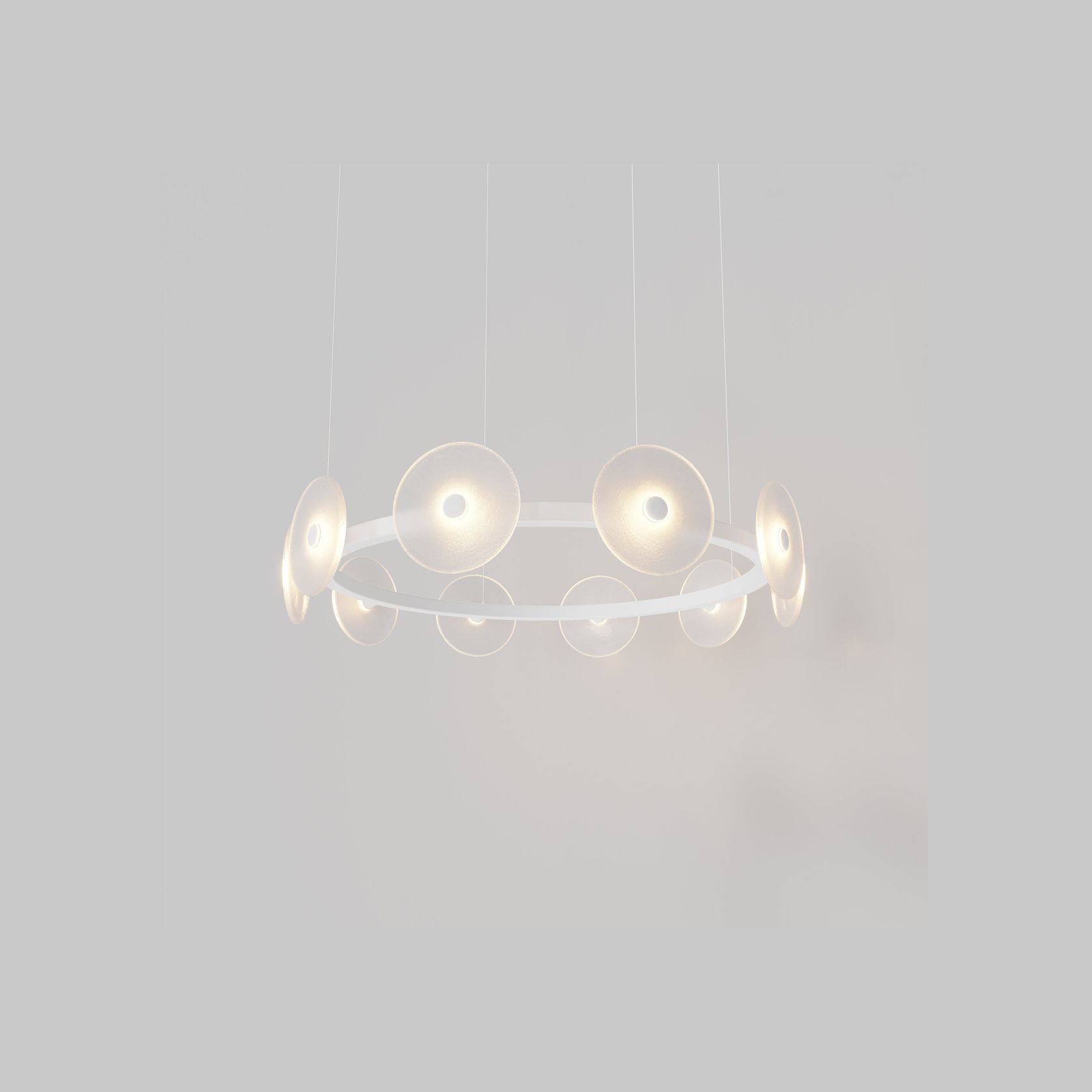 Coral Ring Pendant (10) - Frosted Glass gallery detail image