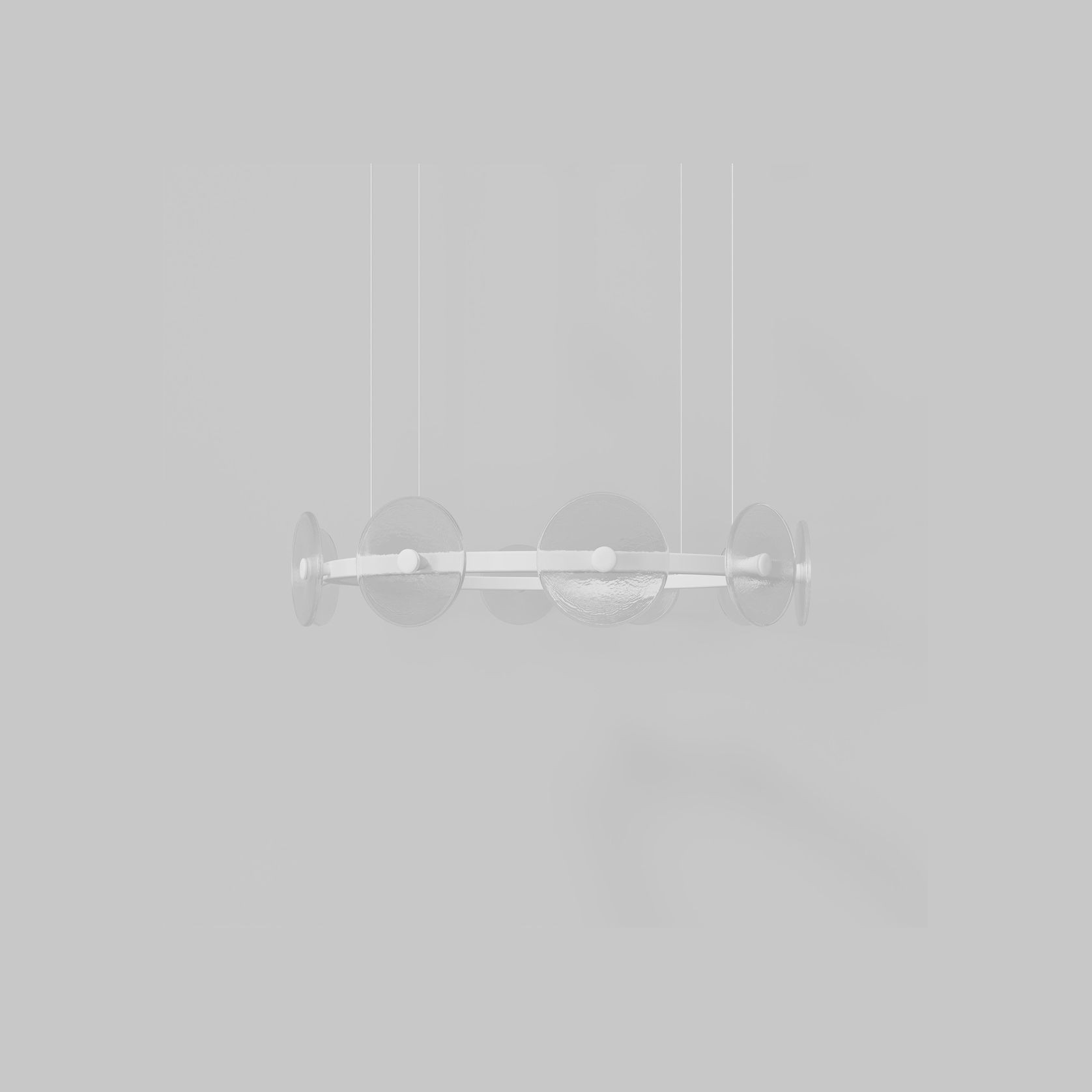 Coral Ring Pendant (10) - Clear Glass gallery detail image