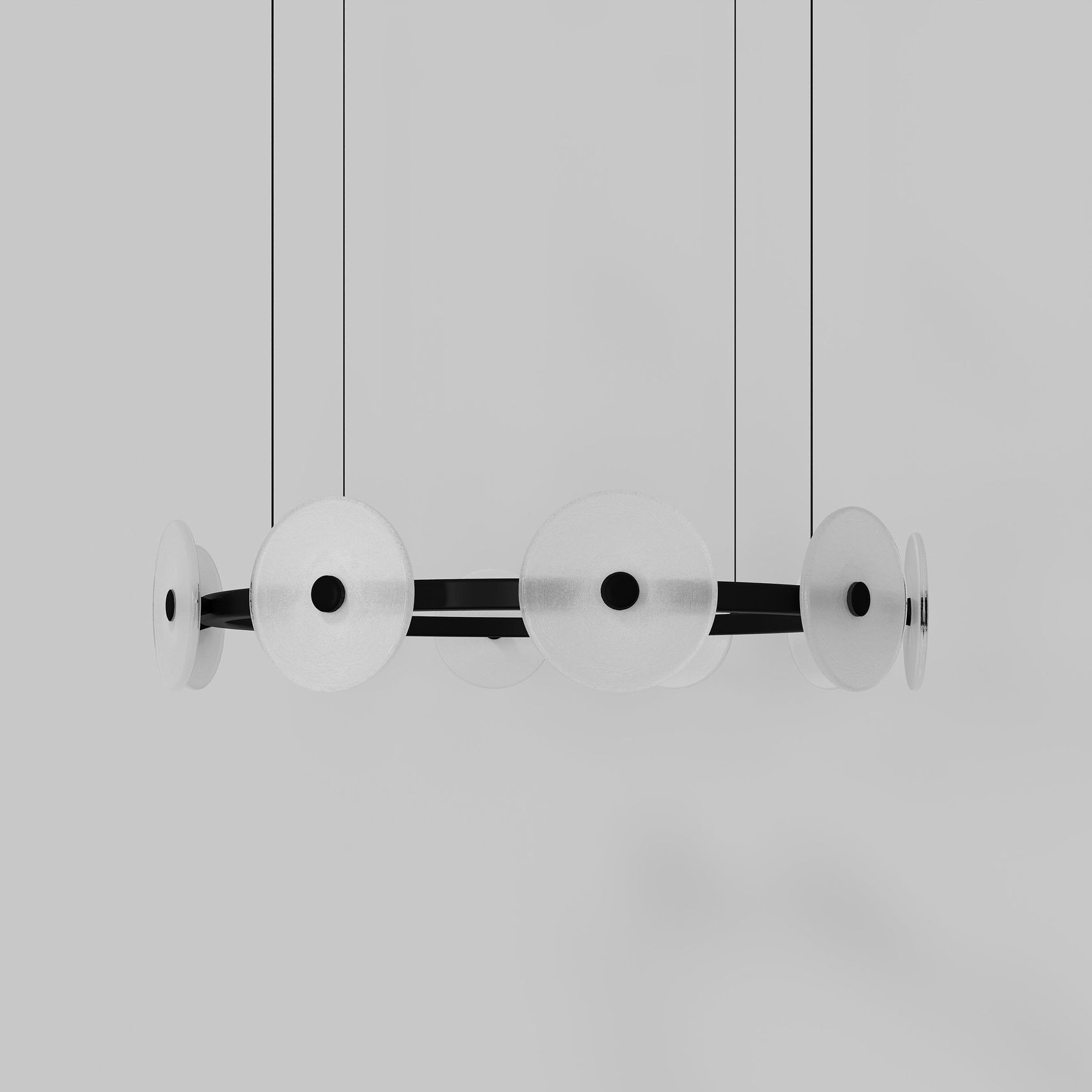 Coral Ring Pendant (10) - Frosted Glass gallery detail image