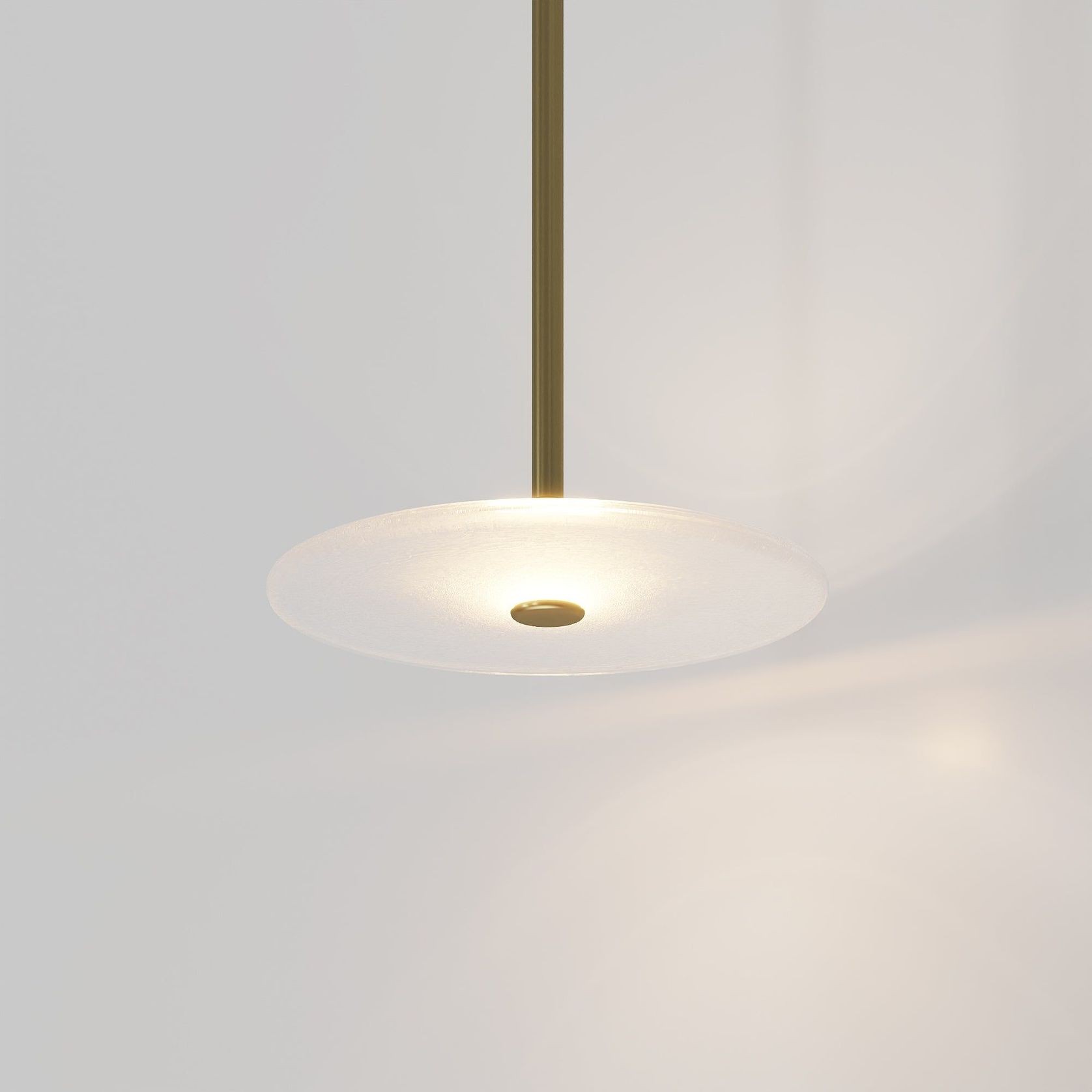 Coral Single Pendant - Frosted Glass gallery detail image