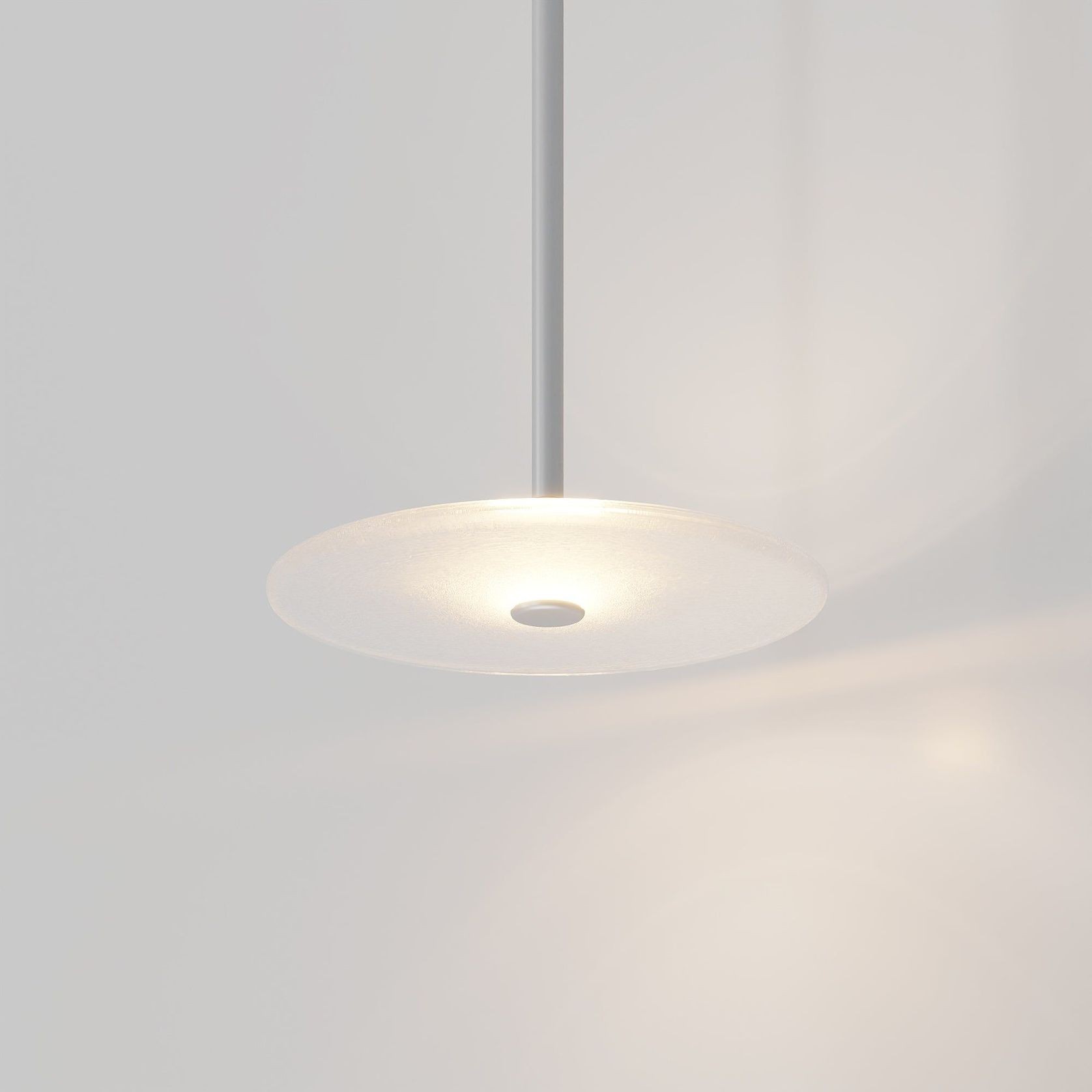 Coral Single Pendant - Frosted Glass gallery detail image