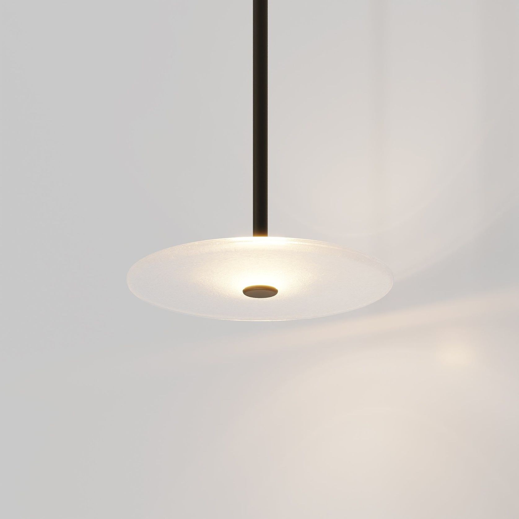 Coral Single Pendant - Frosted Glass gallery detail image