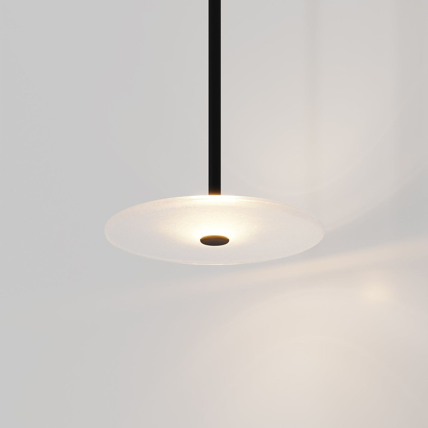Coral Single Pendant - Frosted Glass gallery detail image