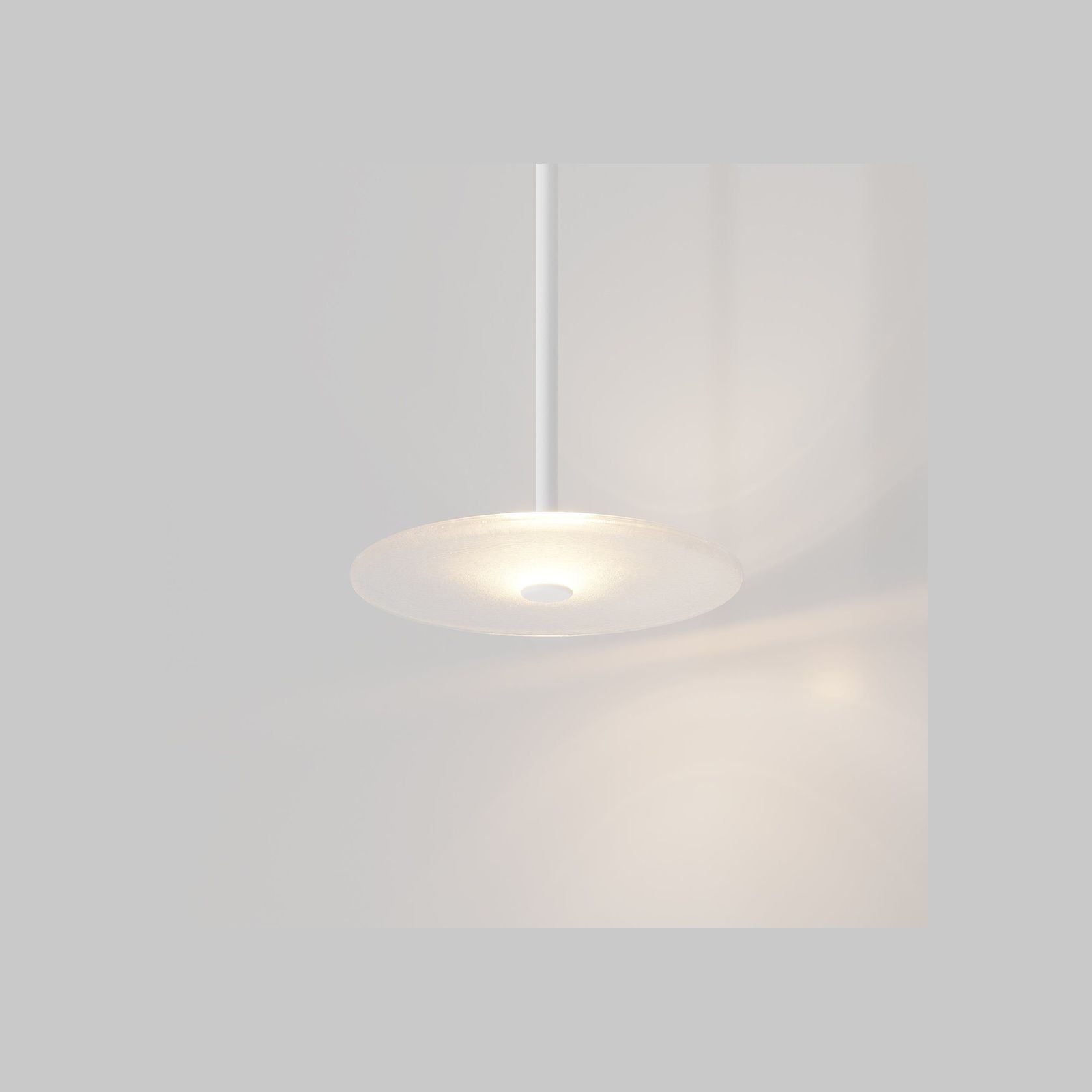 Coral Single Pendant - Frosted Glass gallery detail image