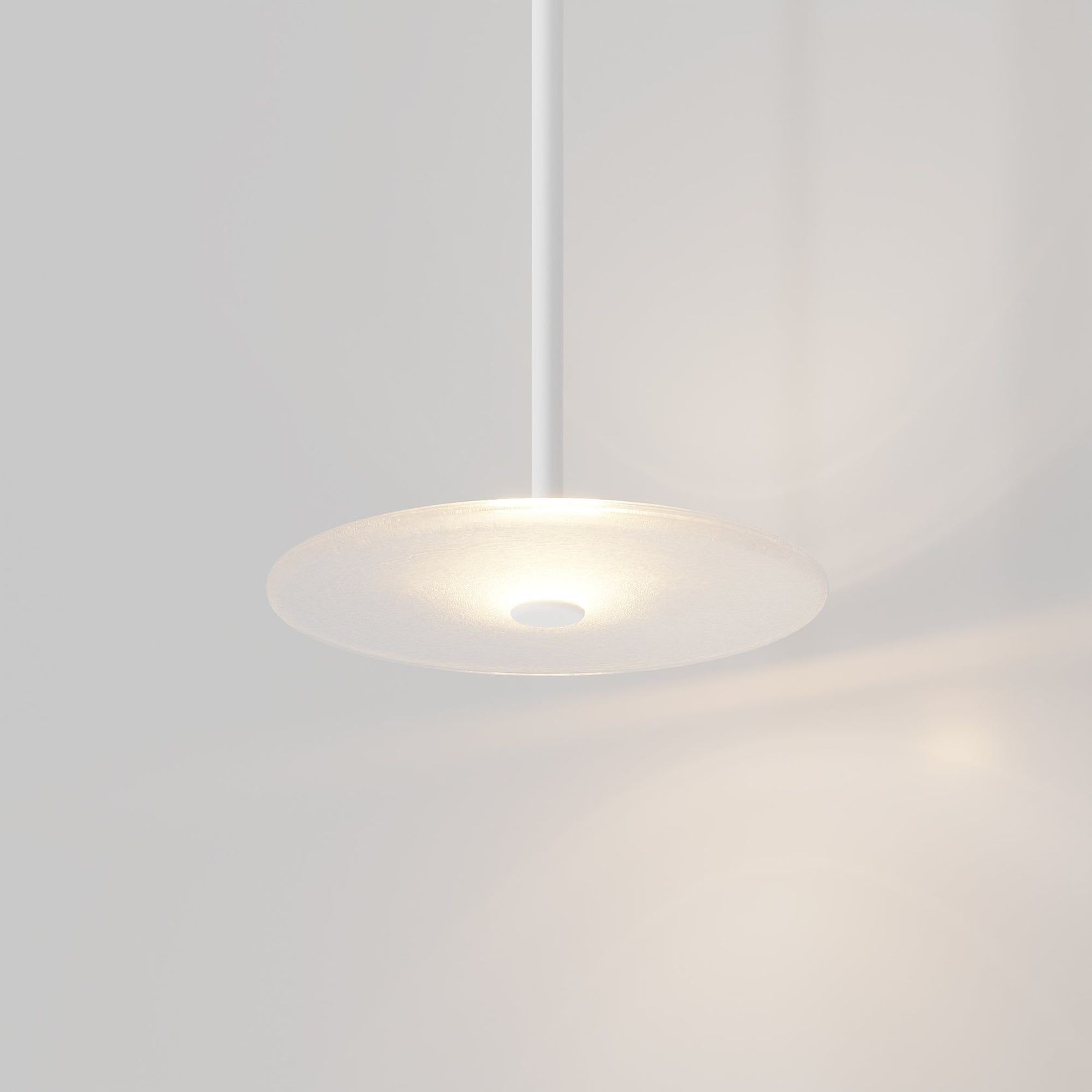 Coral Single Pendant - Frosted Glass gallery detail image