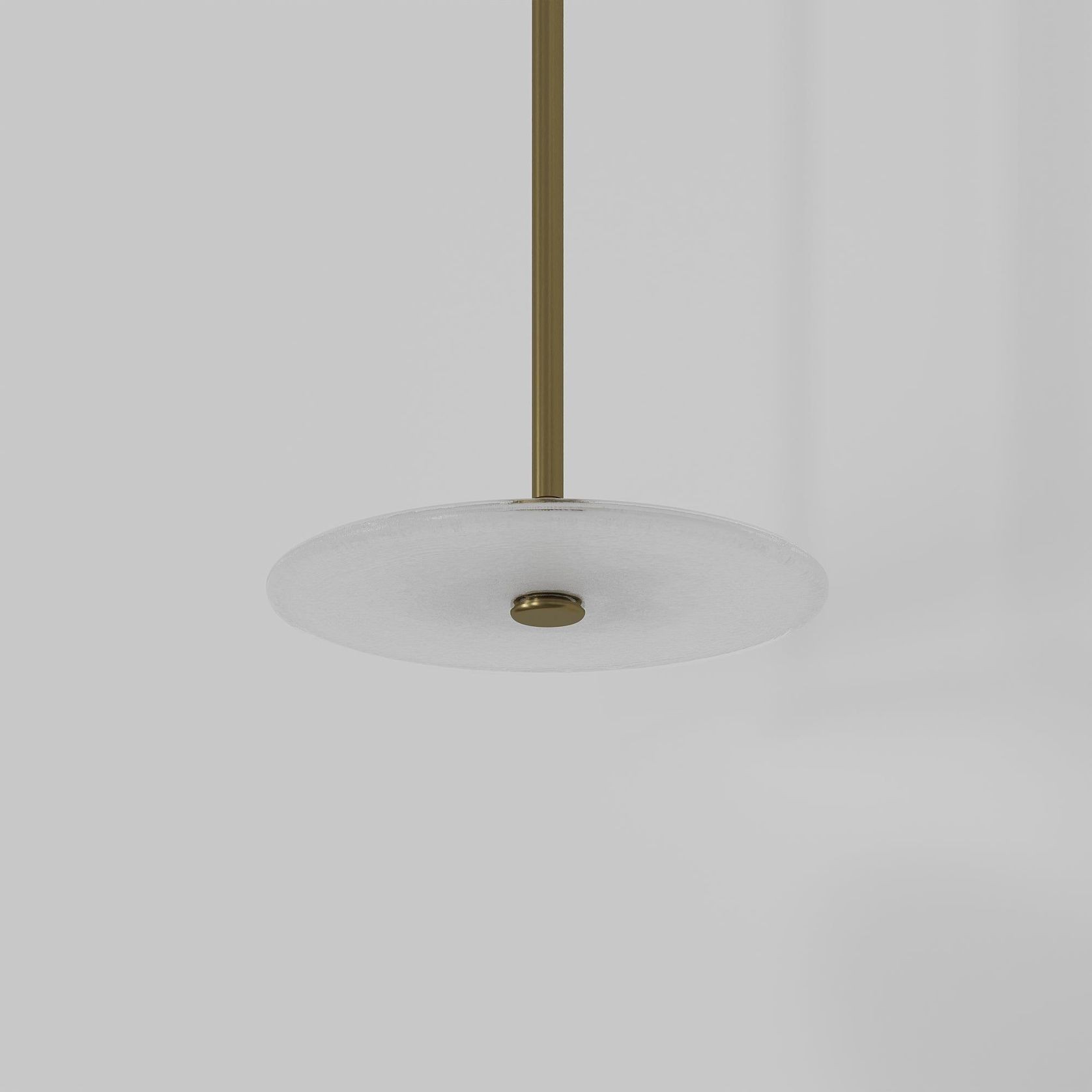 Coral Single Pendant - Frosted Glass gallery detail image