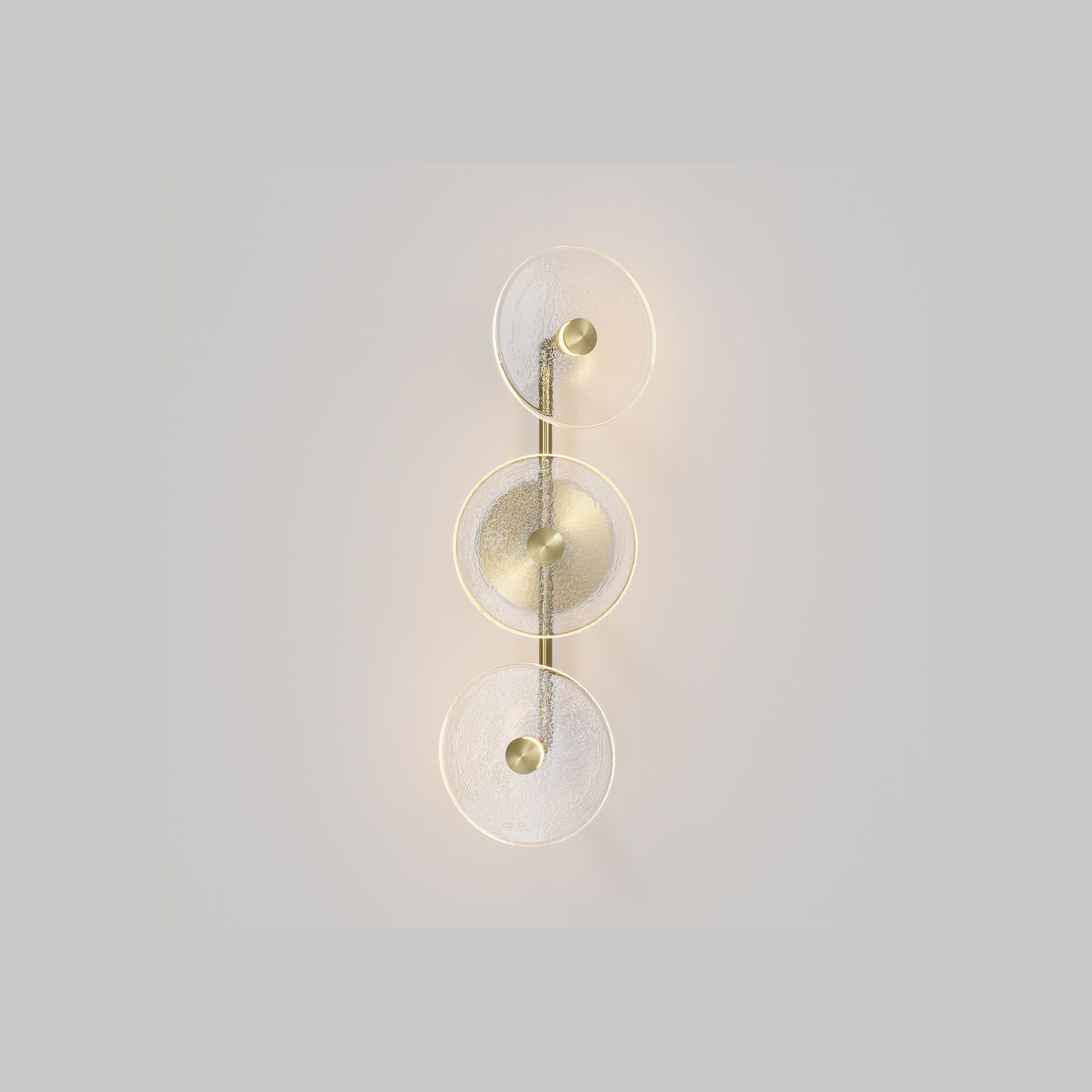 Coral Trio Rod Wall Light - (Off-Centered) gallery detail image