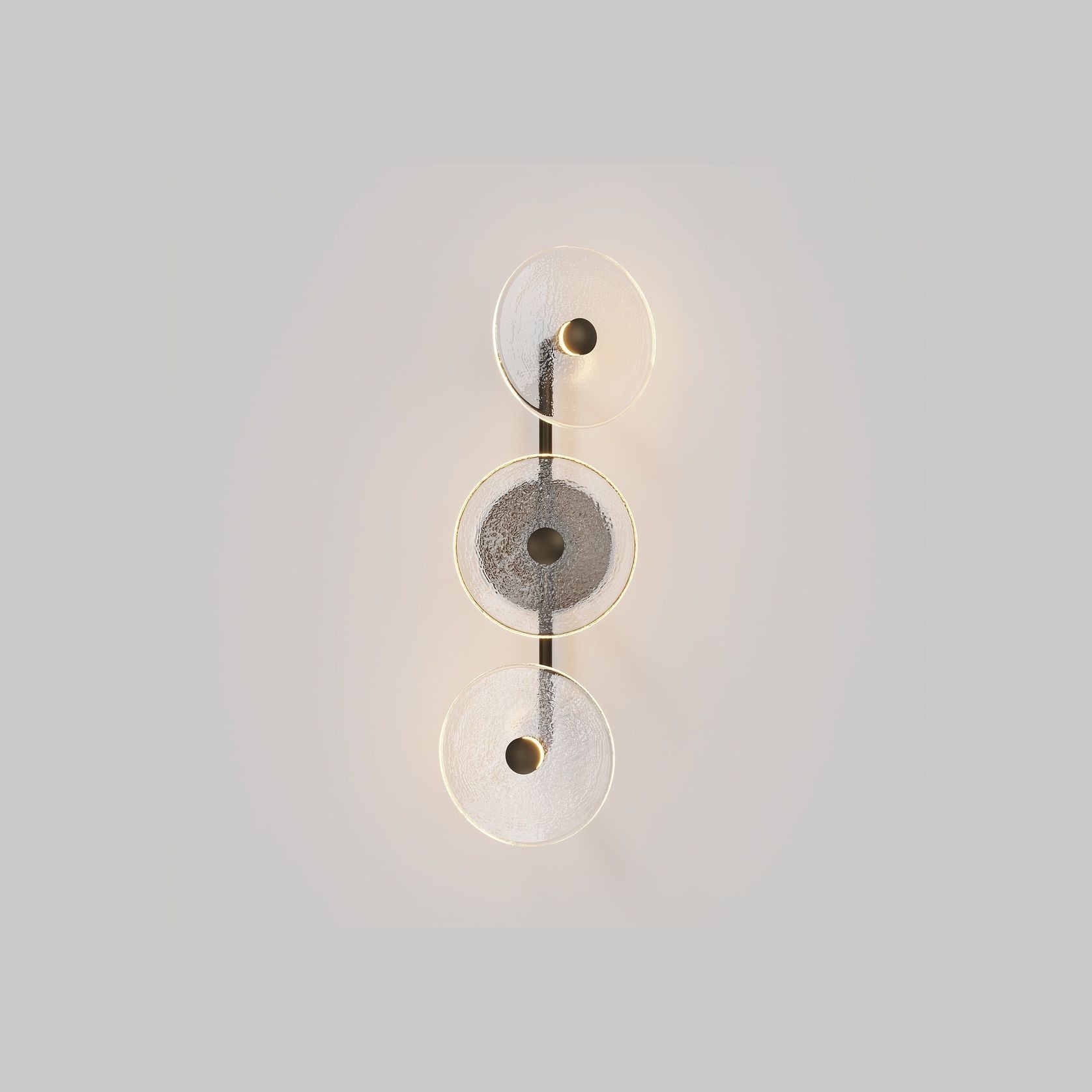 Coral Trio Rod Wall Light - (Off-Centered) gallery detail image