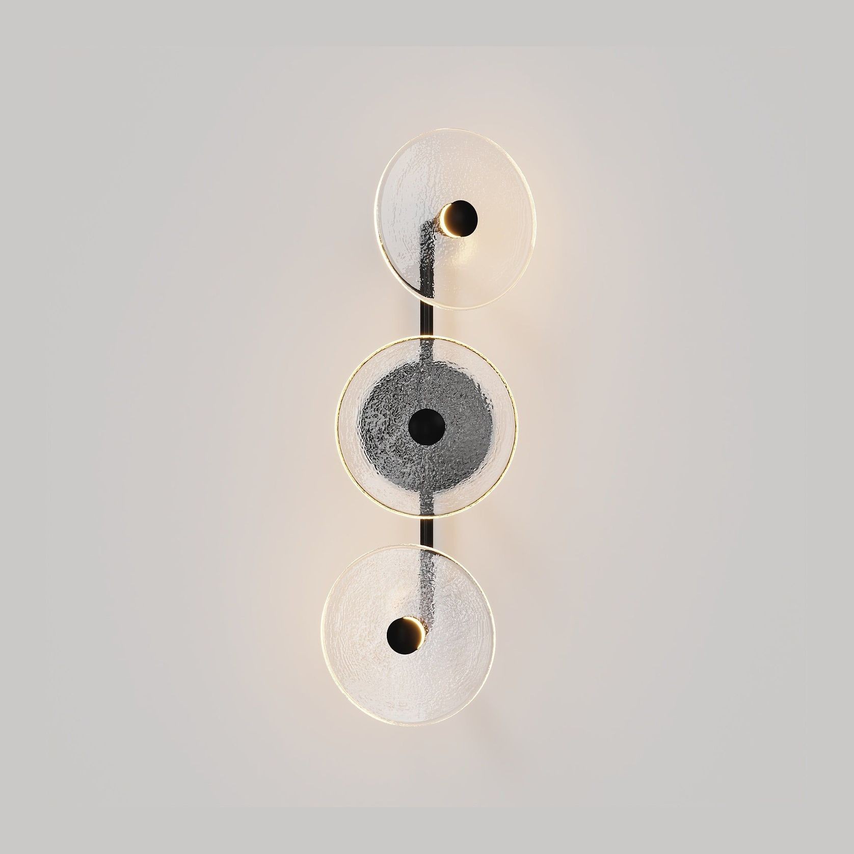 Coral Trio Rod Wall Light - (Off-Centered) gallery detail image