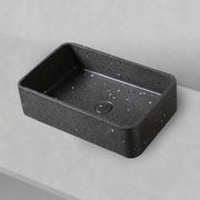 Black Terrazzo 'Altum' Rectangle 500mm Basin gallery detail image