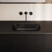 Casello 1200 Centre Basin Vanity Top Matt Black gallery detail image