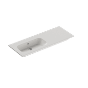 Casello 1200 Left Basin Vanity Top Matt White gallery detail image