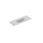 Casello 1200 Centre Basin Vanity Top Matt White gallery detail image
