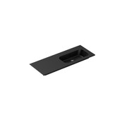 Casello 1200 Right Basin Vanity Top Matt Black gallery detail image