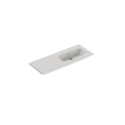 Casello 1200 Right Basin Vanity Top Matt White gallery detail image