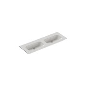 Casello 1400 Double Basin Vanity Top Matt White gallery detail image