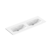 Casello 1400 Double Basin Vanity Top Gloss White gallery detail image