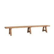 Stalwart Teak A Frame Dining Bench Seat 250 x 42cm gallery detail image