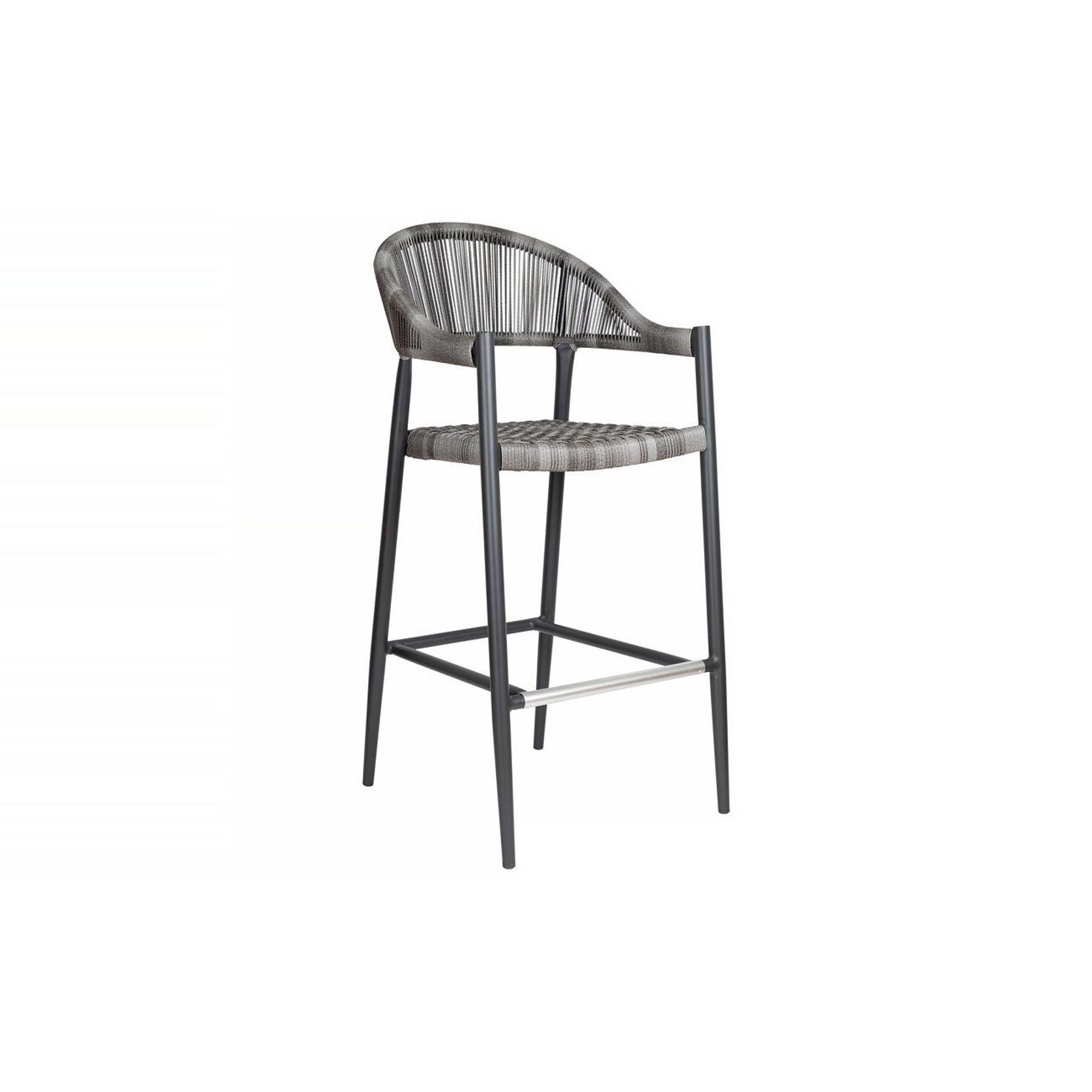 Parakeet Aluminium And Rattan Outdoor Patio Bar Chair gallery detail image