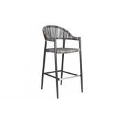 Parakeet Aluminium And Rattan Outdoor Patio Bar Chair gallery detail image