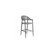 Parakeet Aluminium And Rattan Outdoor Patio Bar Chair gallery detail image