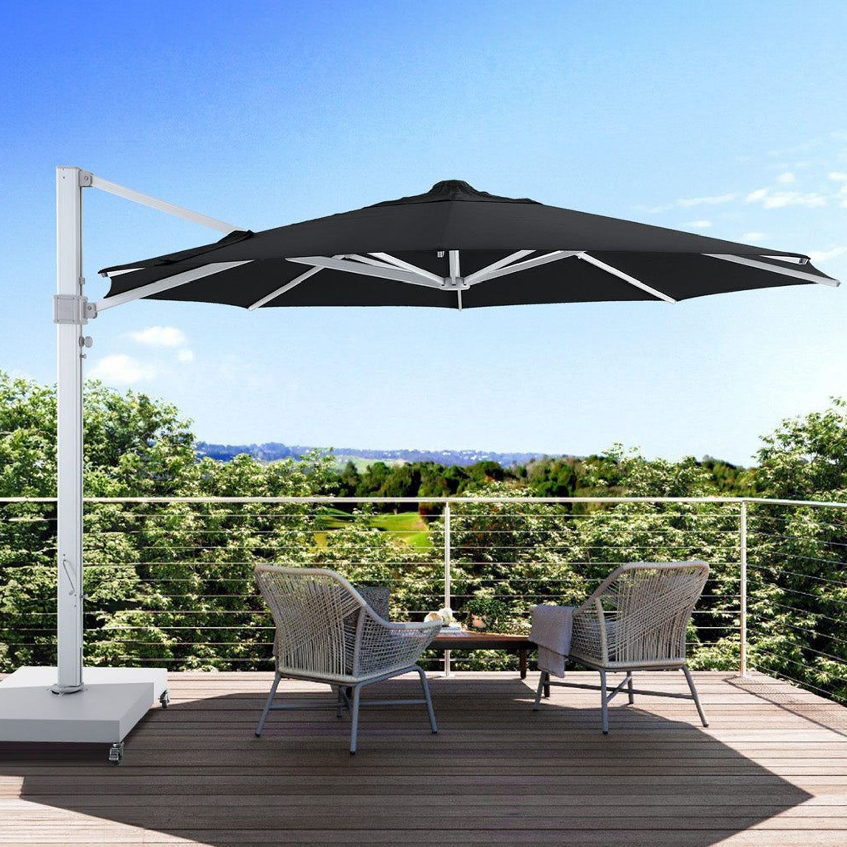 Agave 4m Round Cantilever Umbrella gallery detail image