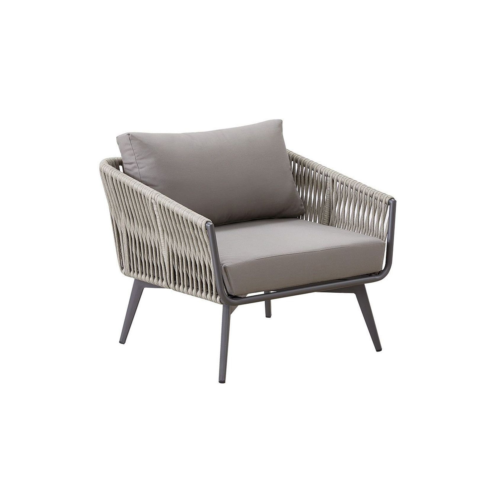 Kereru Aluminium and Rope Outdoor Armchair gallery detail image