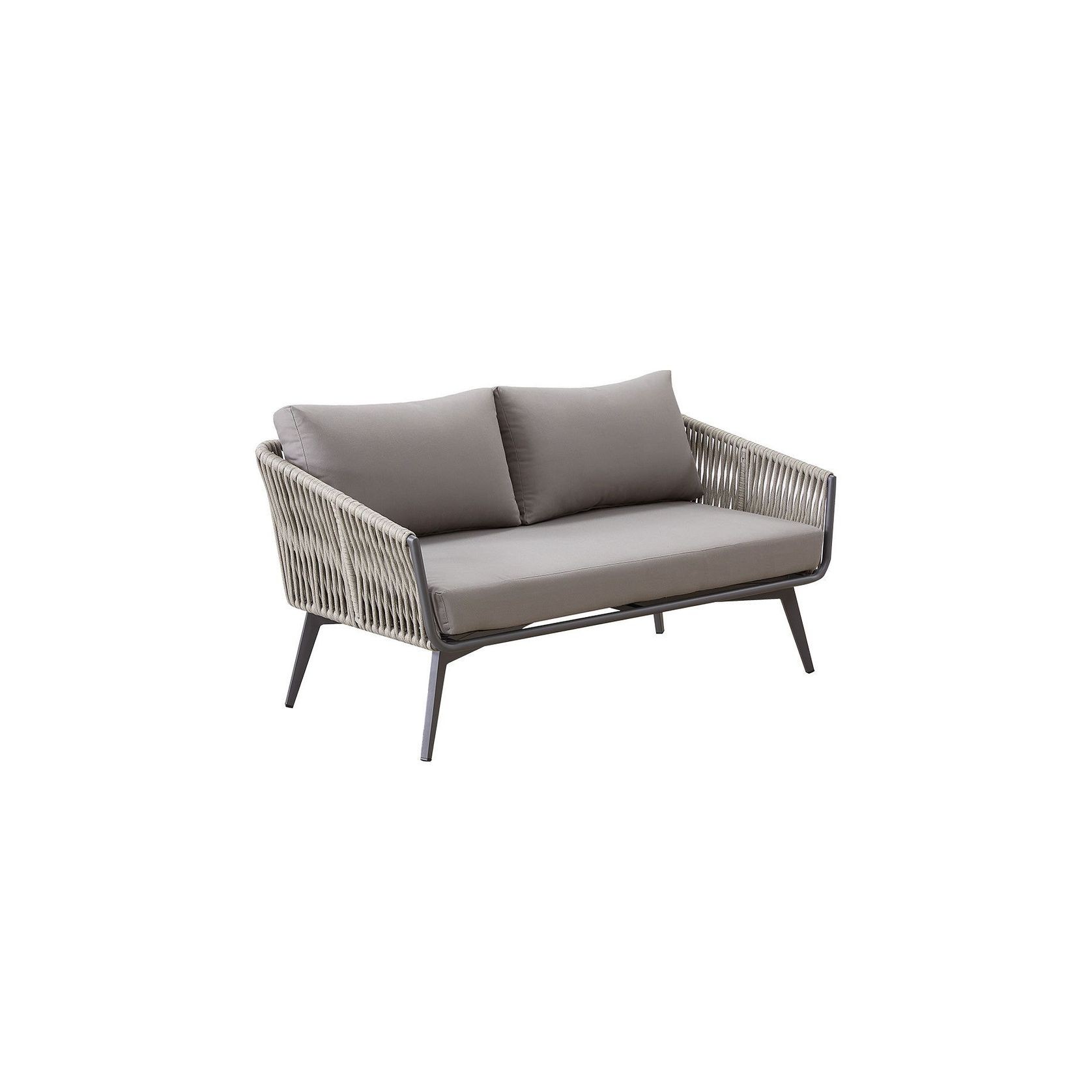 Kereru Aluminium and Rope Outdoor Loveseat gallery detail image