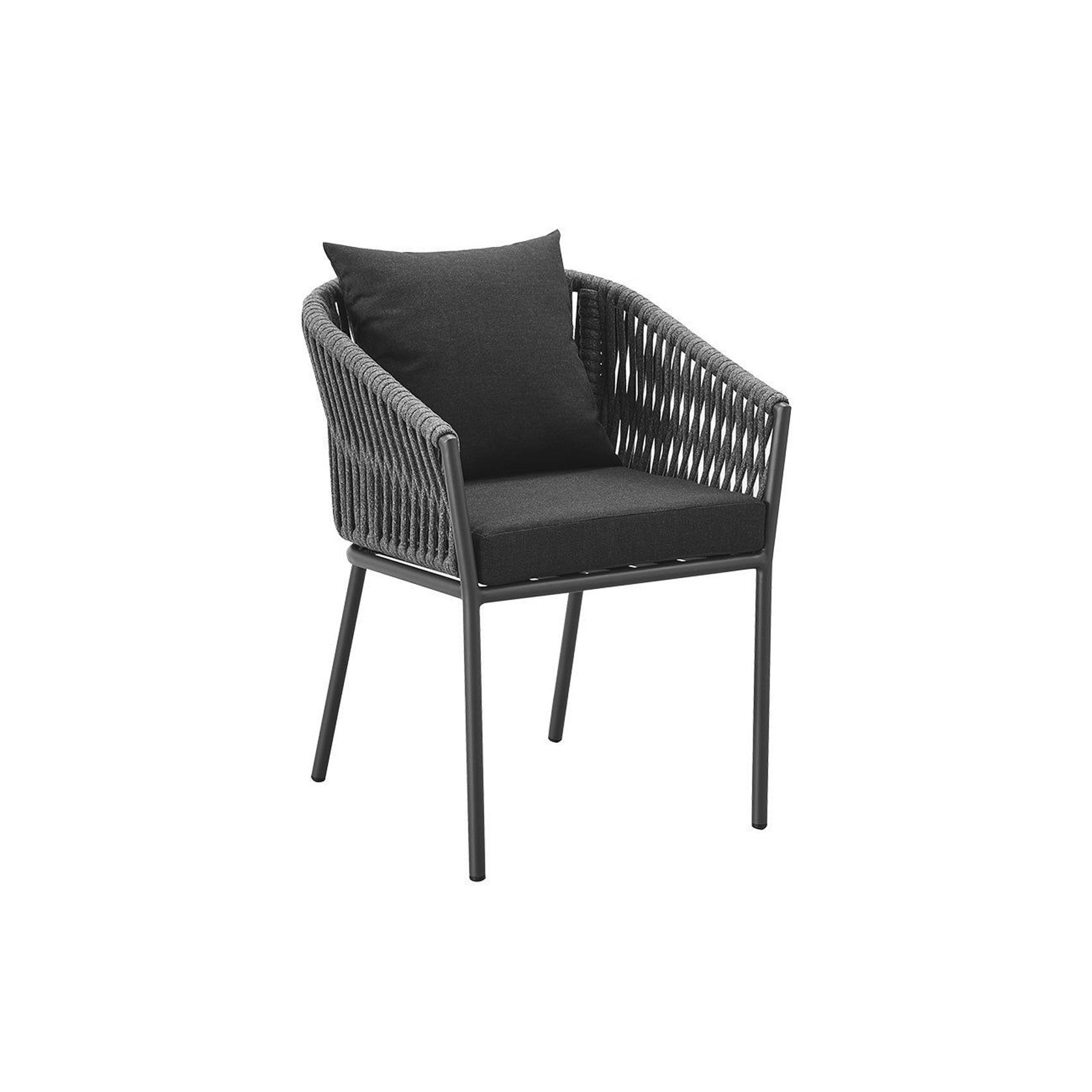 Kereru Aluminium and Rope Outdoor Dining Chair gallery detail image