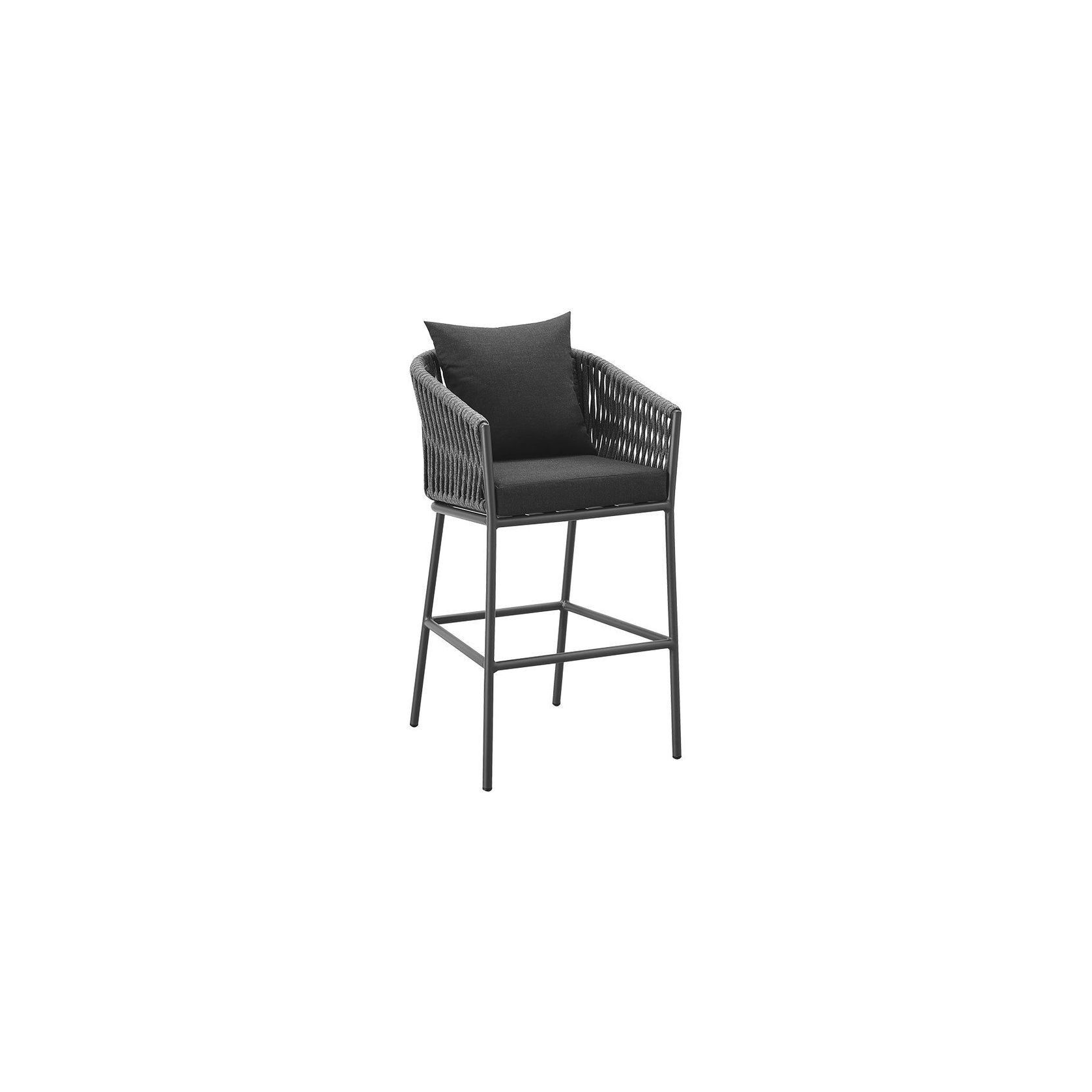 Kereru Aluminium and Rope Outdoor Bar Chair gallery detail image