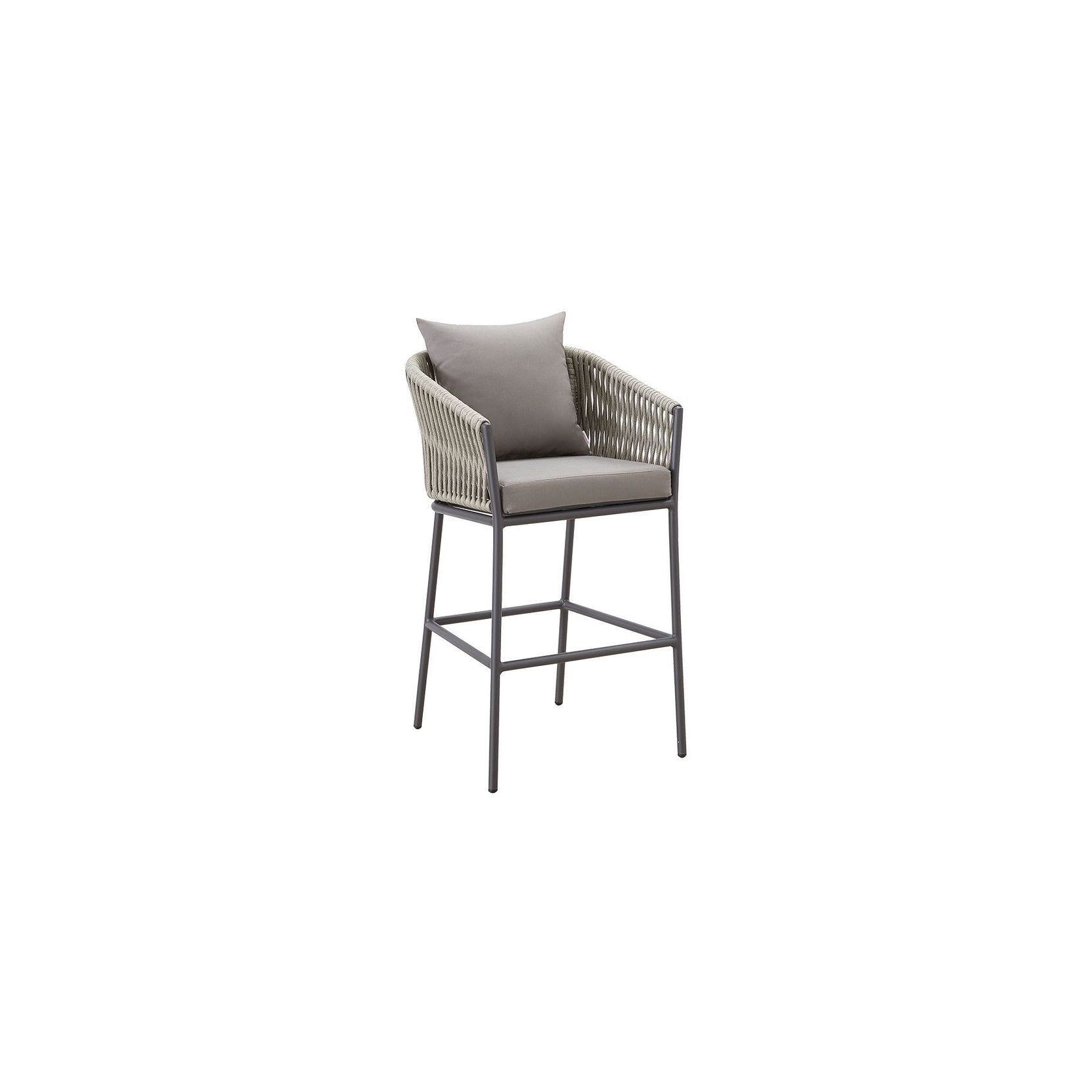 Kereru Aluminium and Rope Outdoor Bar Chair gallery detail image