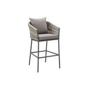 Kereru Aluminium and Rope Outdoor Bar Chair gallery detail image