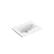 Casello 750 Centre Basin Vanity Top Gloss White gallery detail image