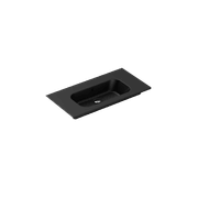 Casello 900 Centre Basin Vanity Top Matt Black gallery detail image