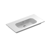 Casello 900 Centre Basin Vanity Top Gloss White gallery detail image