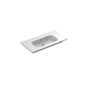 Casello 900 Centre Basin Vanity Top Gloss White gallery detail image