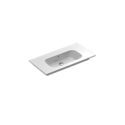 Casello 900 Centre Basin Vanity Top Gloss White gallery detail image