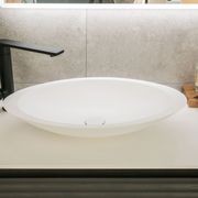 Oval Composite Stone Countertop Basin 600 gallery detail image