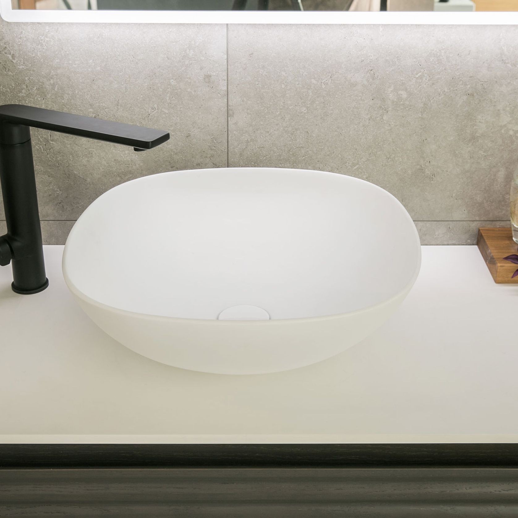 Pietro Composite Stone Countertop Basin 430 ArchiPro NZ