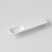 NAVARRA 1800 SINGLE BOWL OFFSET VANITY SINK TOP gallery detail image