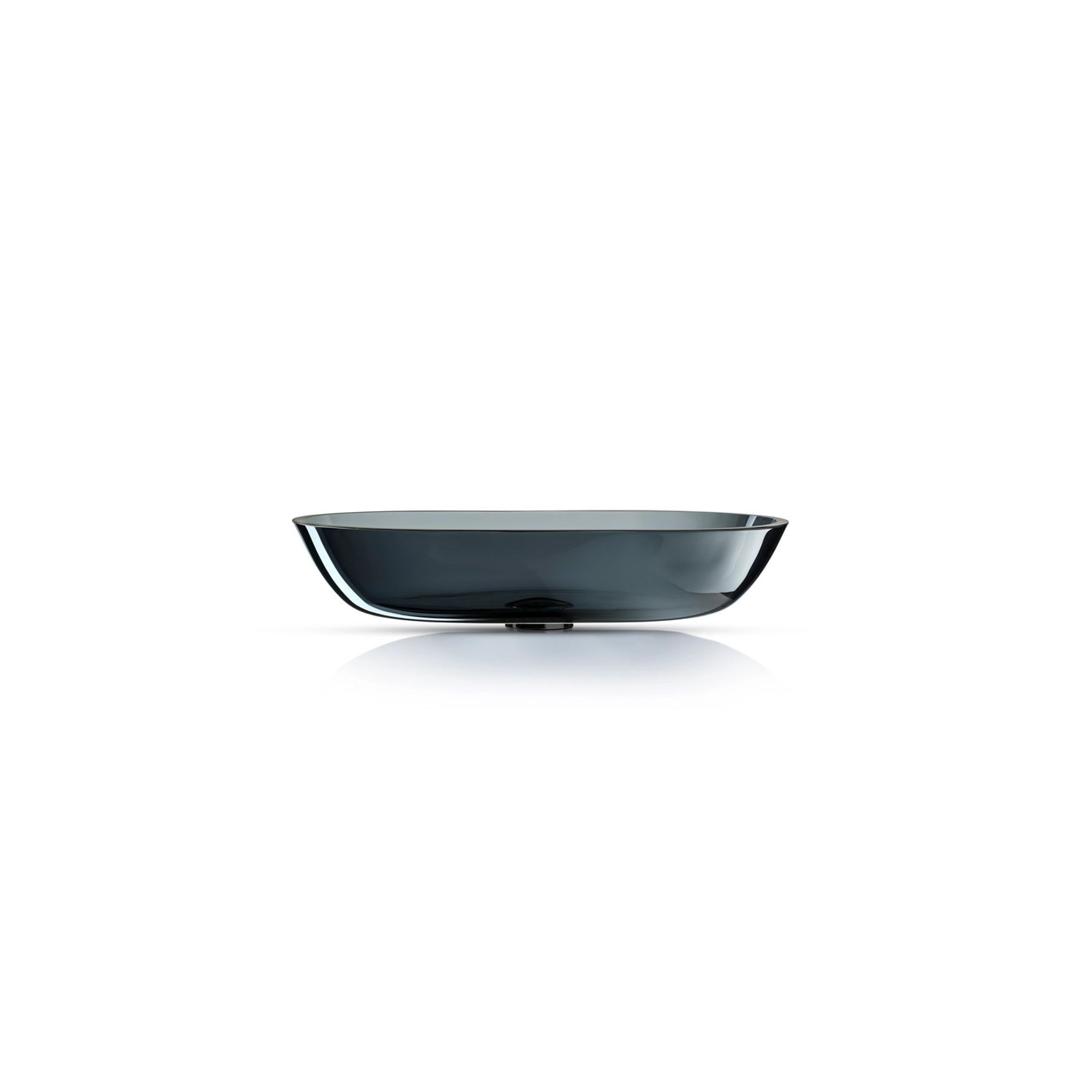 Cortina 570 Oval Vessel Basin Fume Translucent gallery detail image