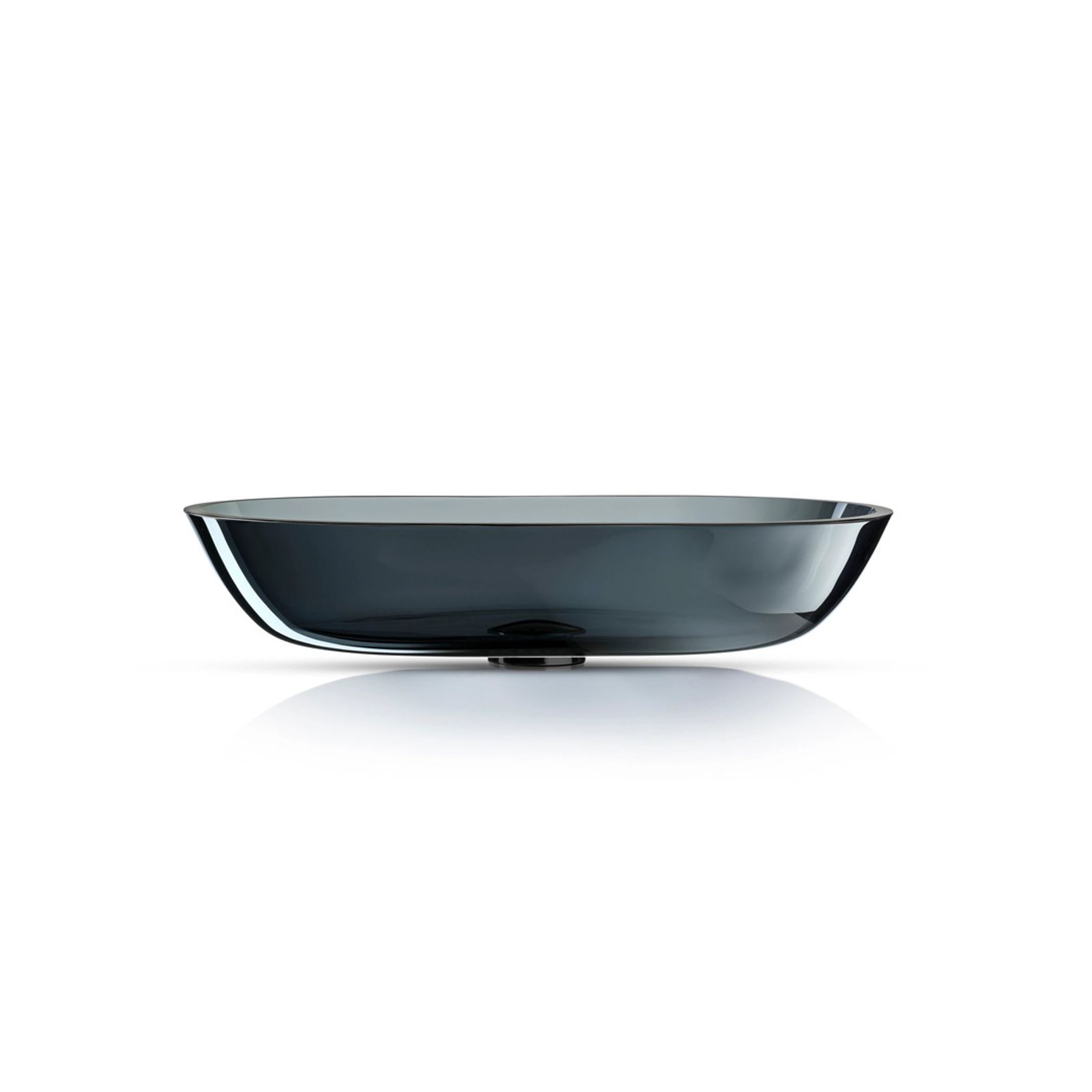 Cortina 570 Oval Vessel Basin Fume Translucent gallery detail image