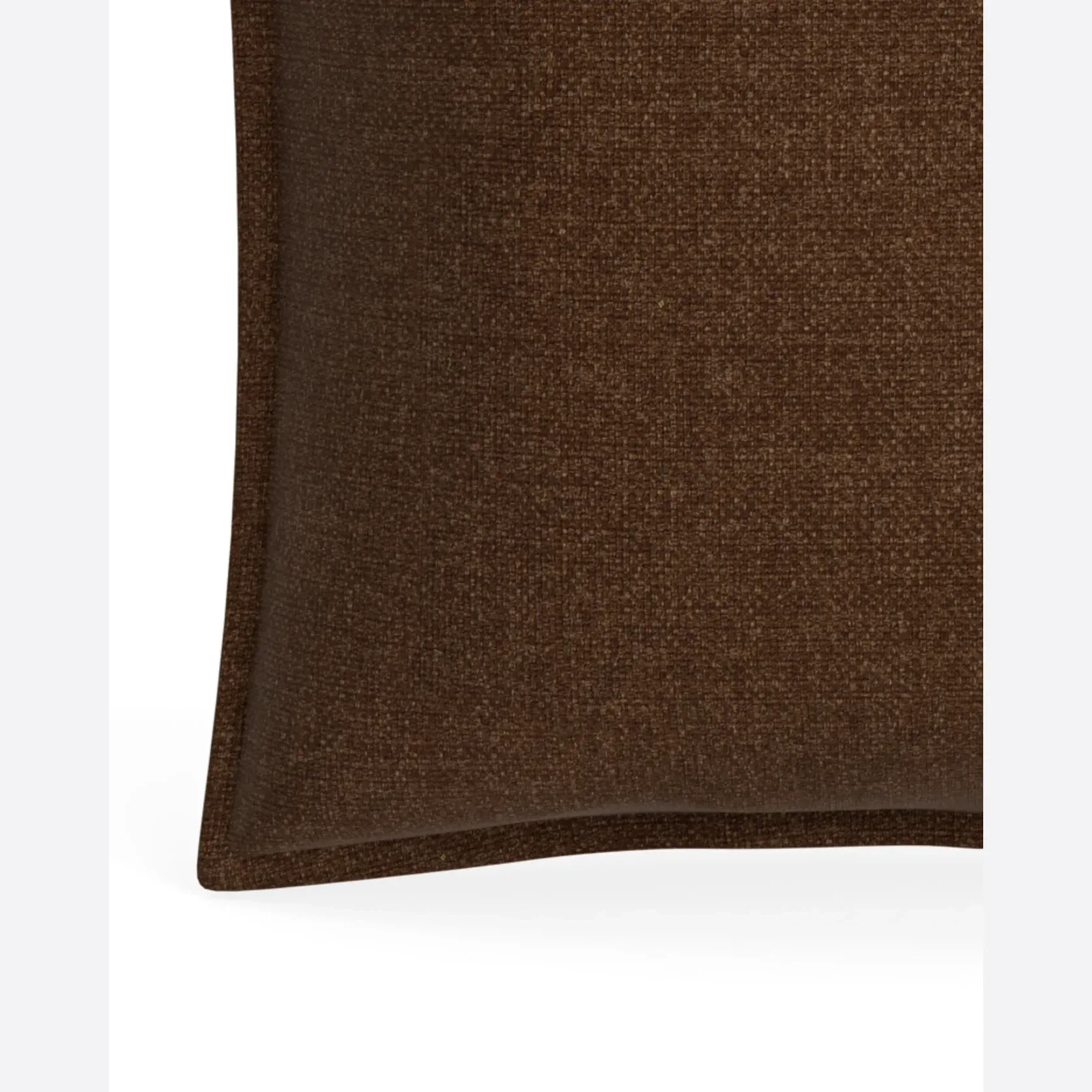 Hem Cushion 55cm x 55cm - Fossil Chocolate gallery detail image